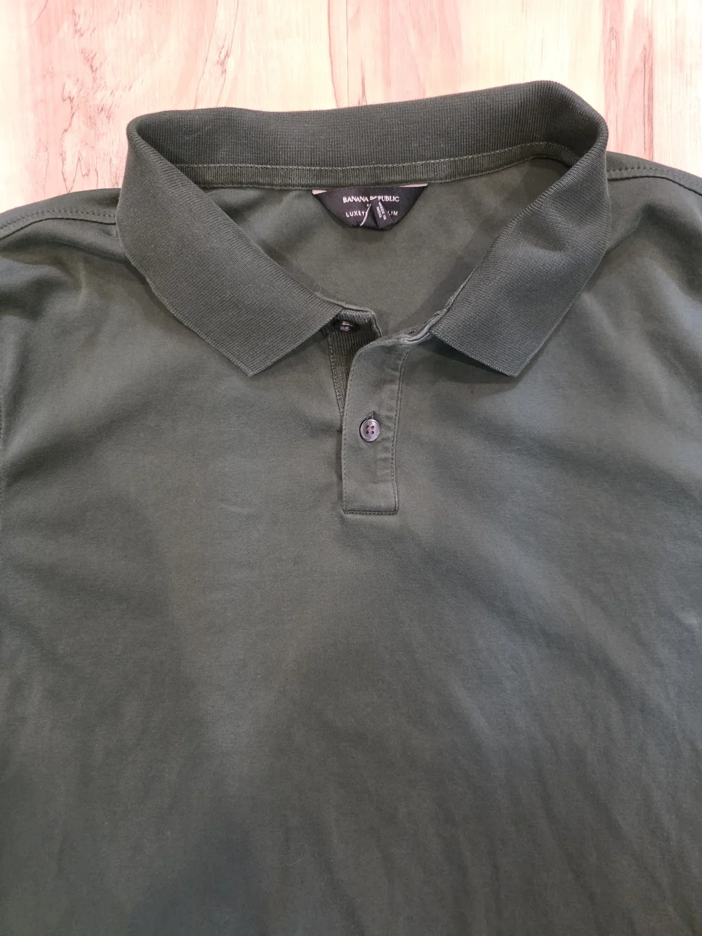 Banana Republic Dark Olive Green Polo Shirt